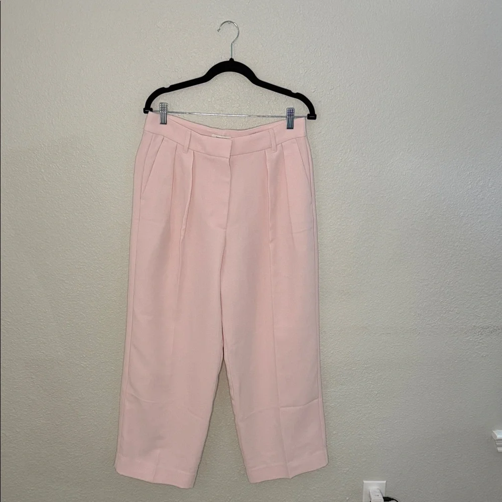 High-rise wide leg pant